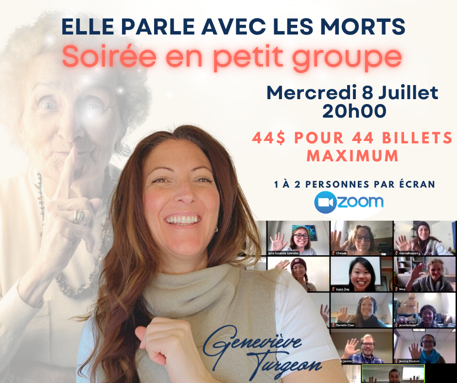 Soirée en Petit Groupe Mercredi 8 juillet 20h