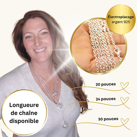 Chaines électroplacé argent
