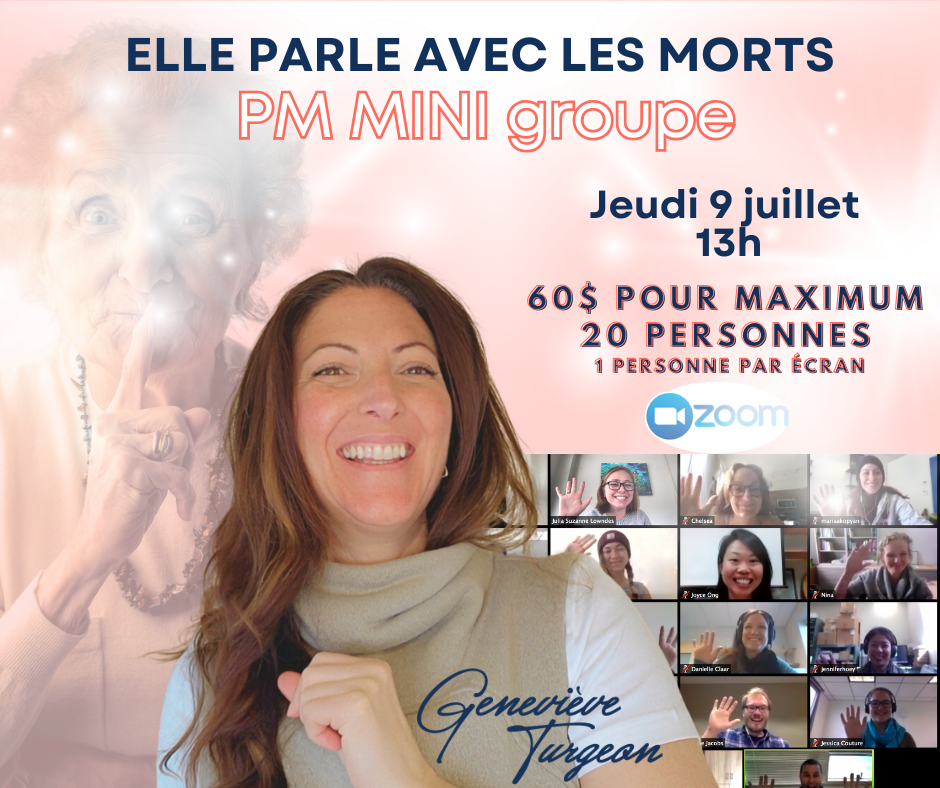 Mini Groupe en PM Jeudi 9 juillet 13h (20 personnes)
