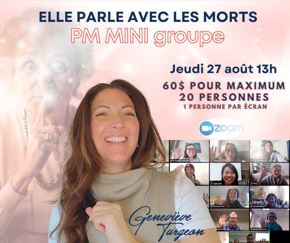 Mini Groupe en PM Jeudi 27 août 13h (20 personnes)