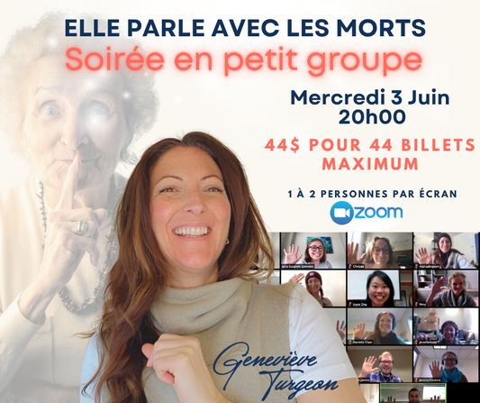 Soirée en Petit Groupe Mercredi 3 juin 20h