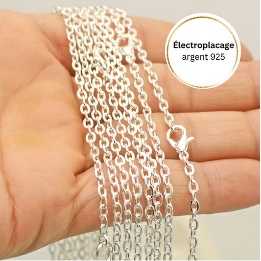 Chaines électroplacé argent